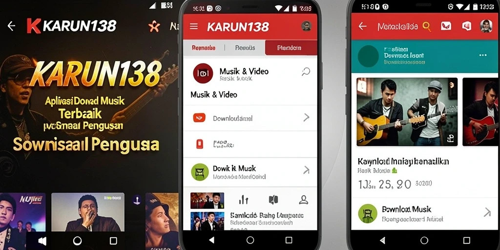 Antarmuka aplikasi KARUN138 untuk Download Musik yang intuitif dan modern.
