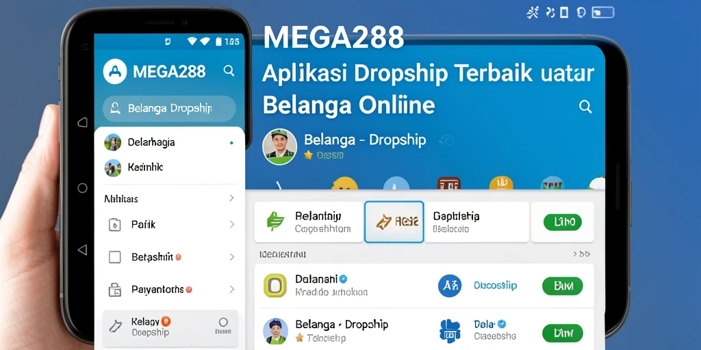 Antarmuka aplikasi MEGA288 yang modern dan mudah digunakan.